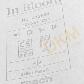 Rasch In Bloom 412-864 412864 Düz kumaş Duvar Kağıdı 5m² - Görsel 3