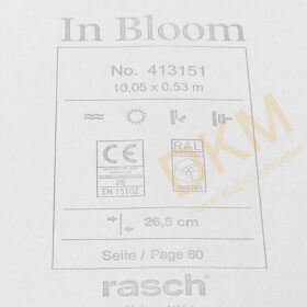 Rasch In Bloom 4131-51 413151 Yaprak Duvar Kağıdı 5m² - Görsel 3