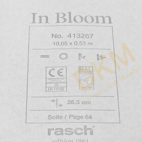 Rasch In Bloom 4132-67 413267 Çiçek Duvar Kağıdı 5m² - Görsel 3