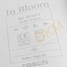 Rasch In Bloom 4133-11 413311 Kalın şerit çizgili Duvar Kağıdı 5m² - Görsel 3