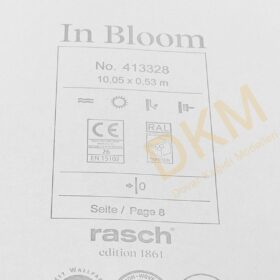 Rasch In Bloom 4133-28 413328 Kalın şerit çizgili Duvar Kağıdı 5m² - Görsel 3